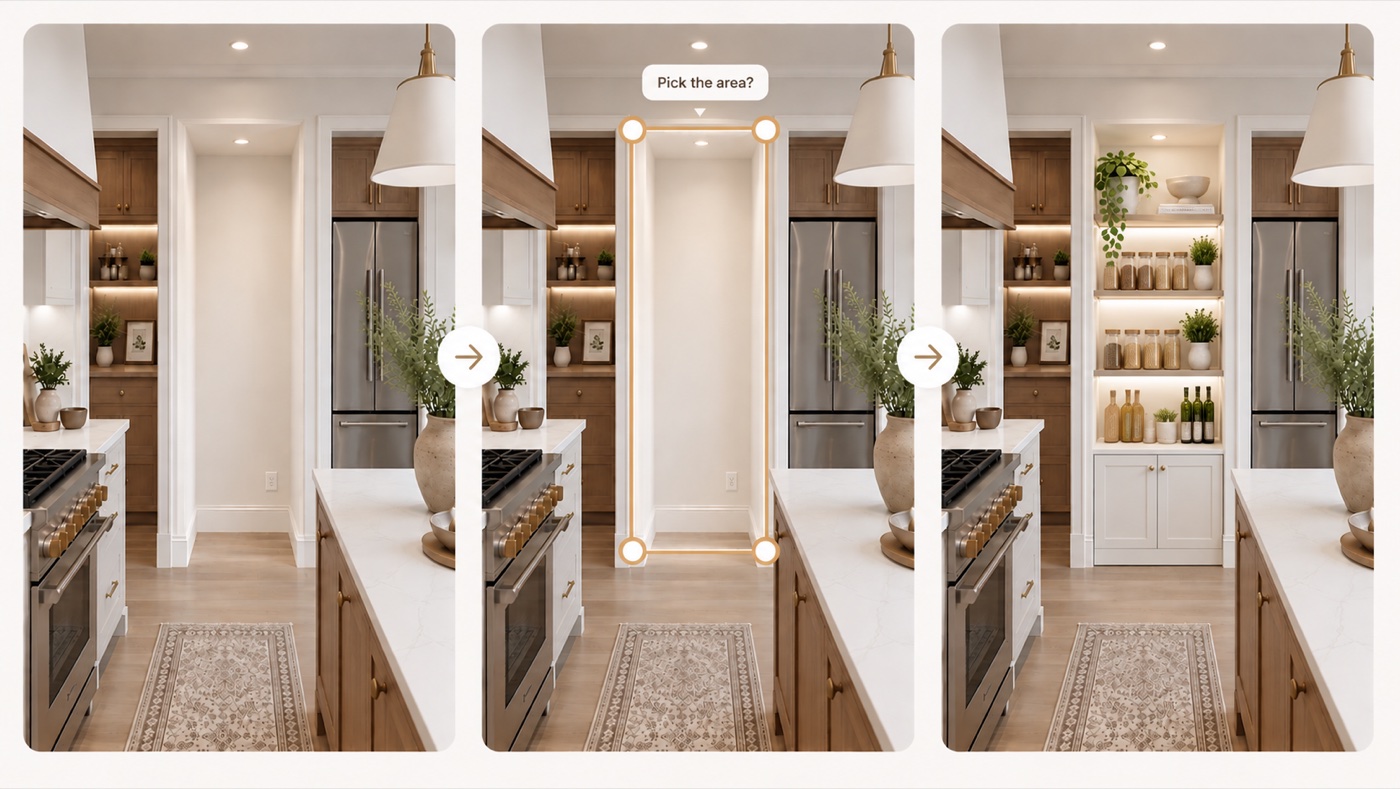 Spot Edit — drag over an area and restyle just that spot