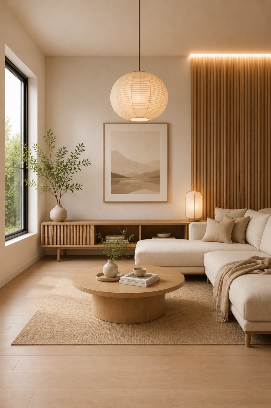 Cozy living room after