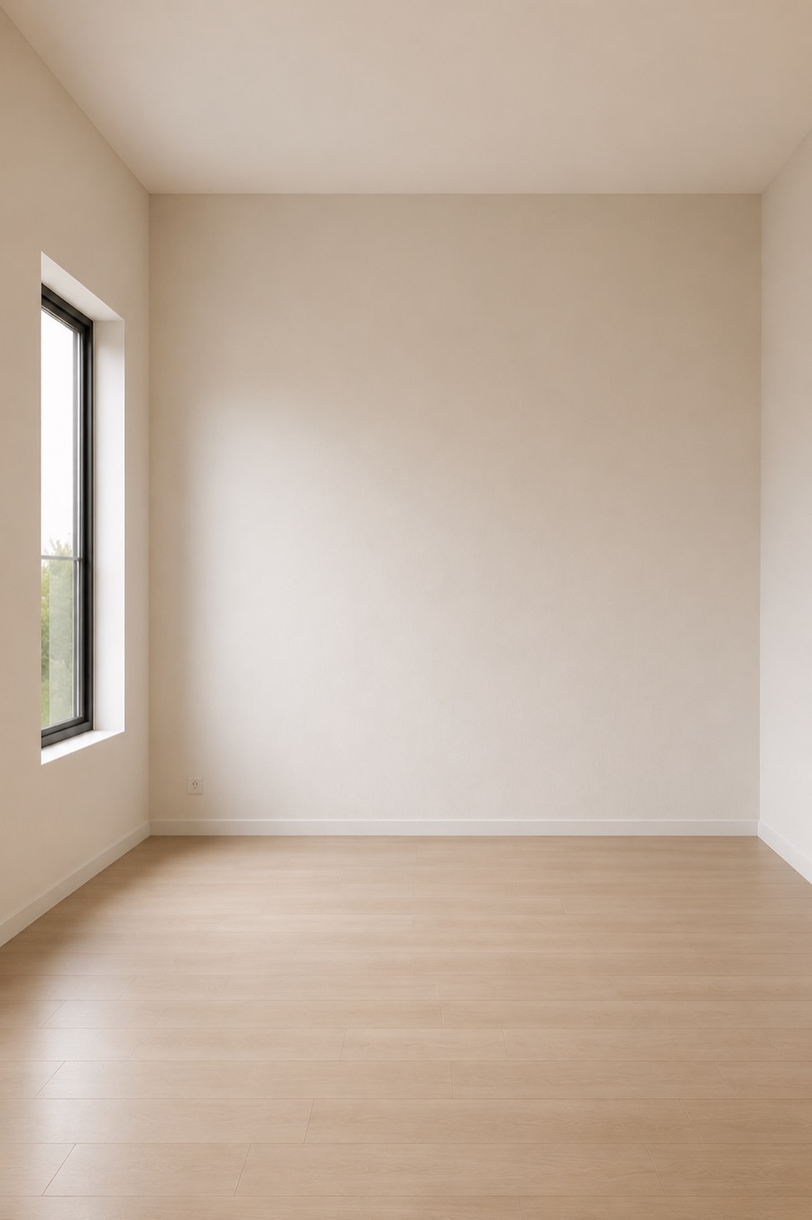 Empty room before